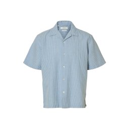 SELECTED Cămașă 'SLHClay' albastru pastel / albastru deschis
