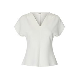 SELECTED Tricou 'SLFTENNY' alb