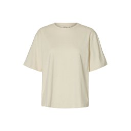 SELECTED Tricou 'SLFADA' bej deschis