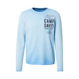 CAMP DAVID Pulover albastru deschis / negru