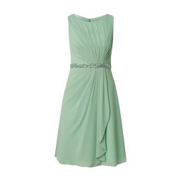 mascara Rochie de cocktail verde pastel / transparent
