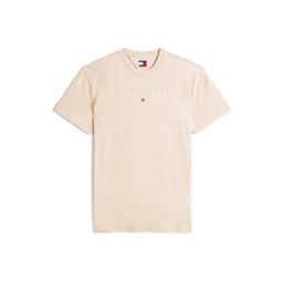 Tommy Jeans Tricou nisipiu / bleumarin / roșu / alb