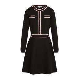 Morgan Rochie tricotat '242-RMGOLD' roz pal / negru