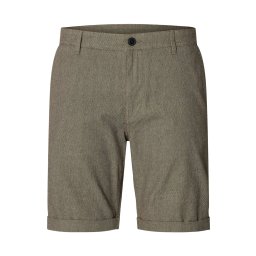 SELECTED Pantaloni eleganți 'SLHLuton' oliv / alb