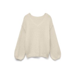 VERO MODA Pulovere dimensiuni mari 'VMMaybe' ecru