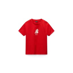 NAPAPIJRI Tricou 'S-ANTIMONY SS W' bej deschis / roșu orange