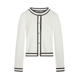 Morgan Geacă tricotată '261-MLIO' negru / alb