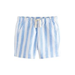 Next Pantaloni albastru deschis / alb