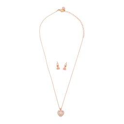 Swarovski Set de bijuterii auriu - roz / roz / argintiu / transparent