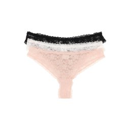 GUESS Tanga roz pudră / negru / alb