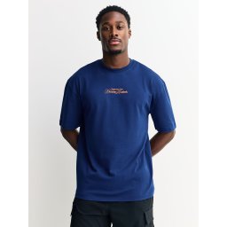 Next Tricou albastru / negru / alb