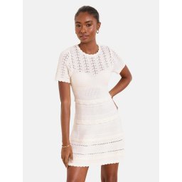 Lipsy Rochie tricotat alb