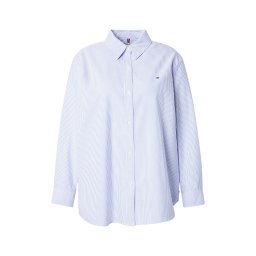 Tommy Hilfiger Curve Bluză albastru deschis / alb murdar