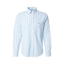 GANT Cămașă 'CLASSIC' albastru deschis / alb