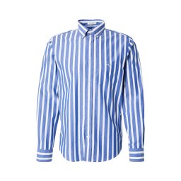 GANT Cămașă 'CLASSIC' albastru regal / alb