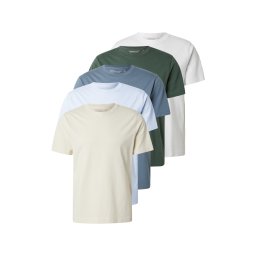 Abercrombie & Fitch Tricou bej / albastru / albastru deschis / verde deschis / alb