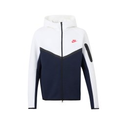 Nike Sportswear Hanorac 'Tech Fleece' albastru marin / alb