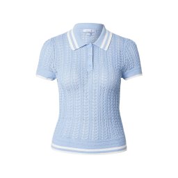 GUESS Pulover 'VIENNA' albastru deschis / alb natural
