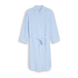 Tom Tailor Women + Rochie tip bluză albastru deschis / alb