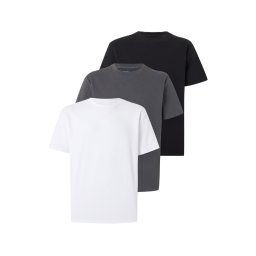 HOLLISTER Tricou gri piatră / negru / alb