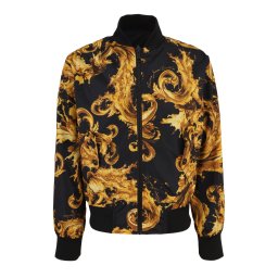 Versace Jeans Couture Geacă de primăvară-toamnă maro / galben muștar / negru
