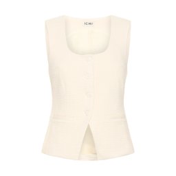 ICHI Vestă 'IHKATE LUMINA' crem