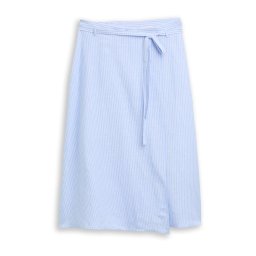 TOM TAILOR Fustă albastru deschis / alb