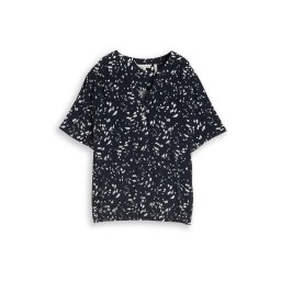 TOM TAILOR Bluză bleumarin / alb