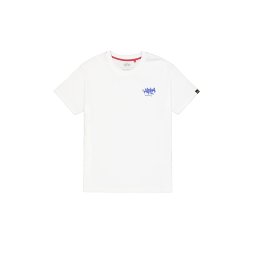 ALPHA INDUSTRIES Tricou albastru regal / alb