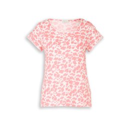 TOM TAILOR Tricou roz deschis / alb