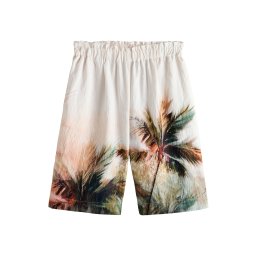 Next Pantaloni crem / verde închis / portocaliu caisă