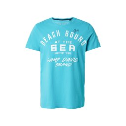 CAMP DAVID Tricou gri deschis / verde deschis
