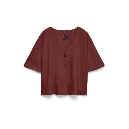 VERO MODA Bluză 'VMJESMILO' roșu vin