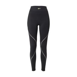 Reebok Pantaloni sport verde limetă / negru / alb