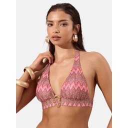 Lipsy Sutien costum de baie bej / roz / roz