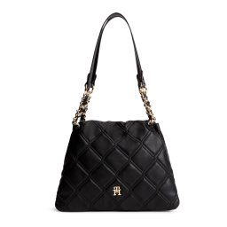 TOMMY HILFIGER Geantă de umăr negru