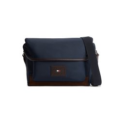 TOMMY HILFIGER Geantă de umăr 'Heritage' bleumarin / maro închis