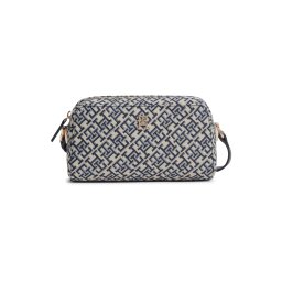 TOMMY HILFIGER Geantă de umăr 'TH Monogram Camera' albastru deschis / albastru închis / gri piatră