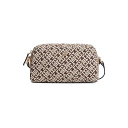 TOMMY HILFIGER Geantă de umăr 'GRACE' crem / maro închis