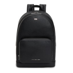 TOMMY HILFIGER Rucsac 'Signature Tape Plaque Dome' negru