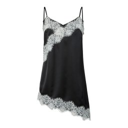 PIECES Top 'PCAriel' negru / alb