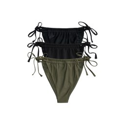 The Set Slip costum de baie kaki / negru