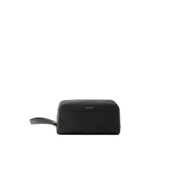 Calvin Klein Portfard 'Embossed Emblem Logo Dopp Kit' negru