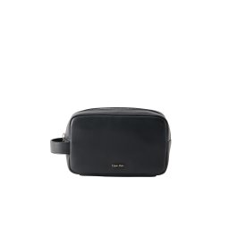 Calvin Klein Portfard 'Metal Logo' negru