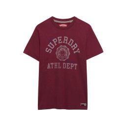 Superdry & Co Tricou 'Vintage Prep' albastru marin / gri deschis / roșu bordeaux