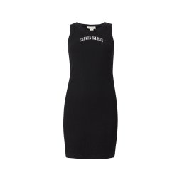 Calvin Klein Jeans Rochie negru / alb