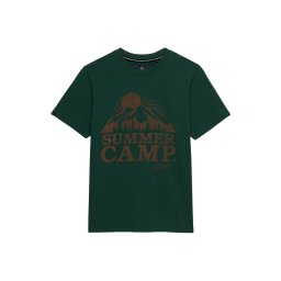 Superdry & Co Tricou 'Retro Outdoor' maro / verde pin