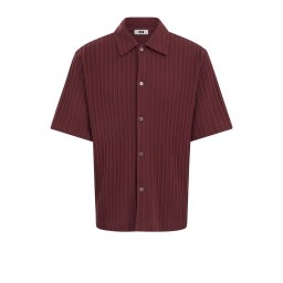 WE Fashion Cămașă roșu burgundy / roșu vin