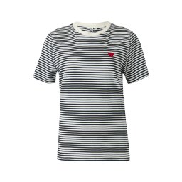 PIECES Tricou 'PCMila' bleumarin / roșu / alb