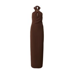 ORIMEI by Victoria Swarovski Rochie de seară maro închis